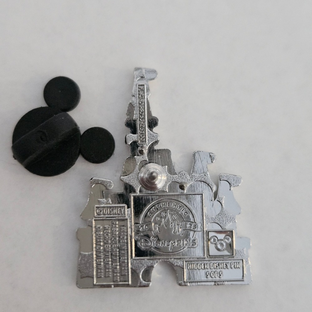 Disney Red Mickey Castles Hidden Disney 2025 Pin NEW - Picture 3 of 4
